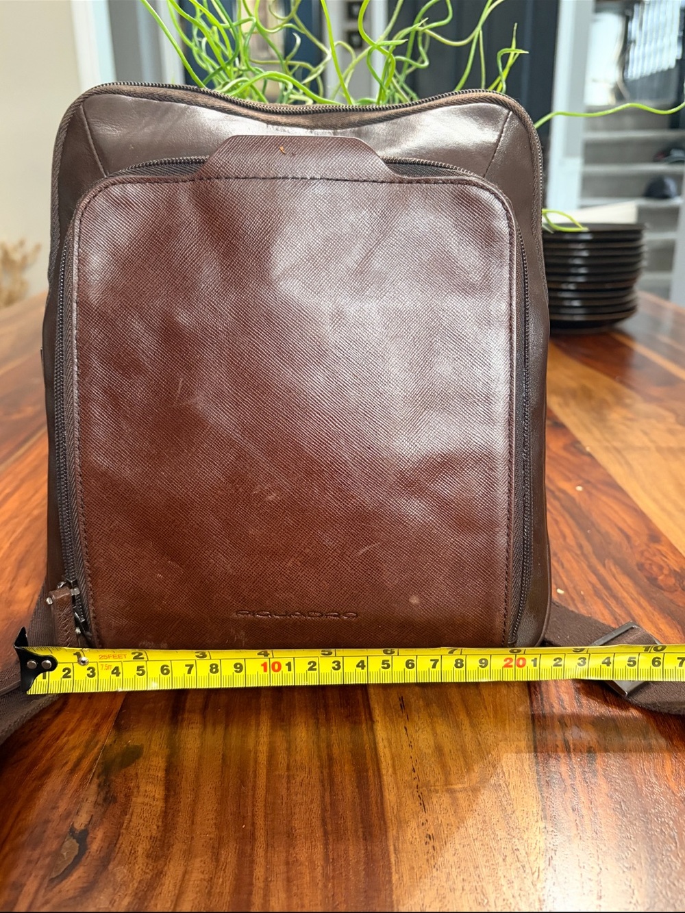 Piquadro FG1364 Brown Italian Leather Men’s Crossbody Bag 🇮🇹